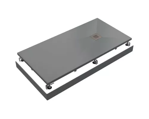 Заказать Душевой поддон из искусственного камня Creto Ares 100x80 1-0006 Серый в магазине сантехники Santeh-Crystal.ru