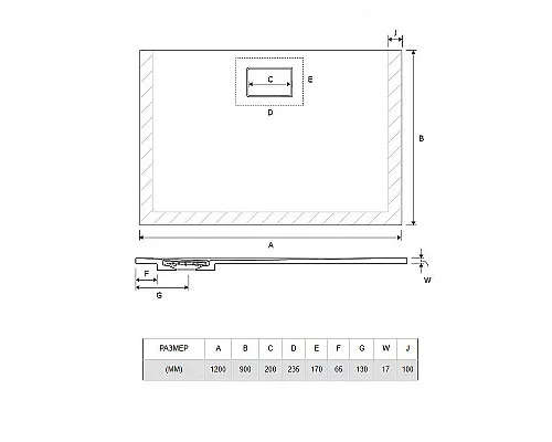 Приобрести Акриловый поддон для душа Excellent Lavano Slim 120х90 BREX.1103.120.090.WHN Белый в магазине сантехники Santeh-Crystal.ru