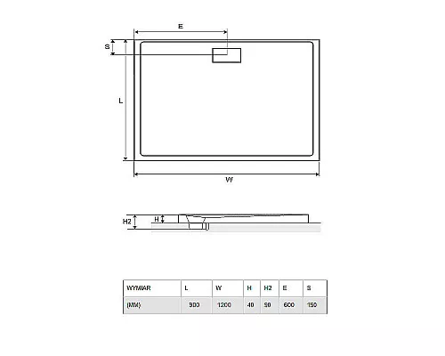 Приобрести Акриловый поддон для душа Excellent Zero 120х90 BREX.1203.120.090.WHN Белый в магазине сантехники Santeh-Crystal.ru