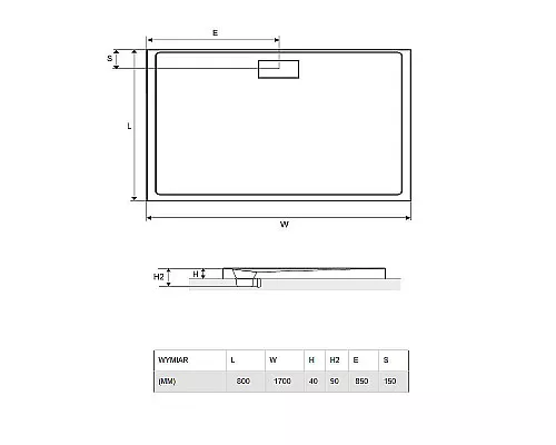 Приобрести Акриловый поддон для душа Excellent Zero 170х80 BREX.1203.170.080.WHN Белый в магазине сантехники Santeh-Crystal.ru