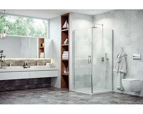 Купить Акриловый поддон для душа Excellent Zero 80х80 BREX.1202.080.080.WHN Белый в магазине сантехники Santeh-Crystal.ru