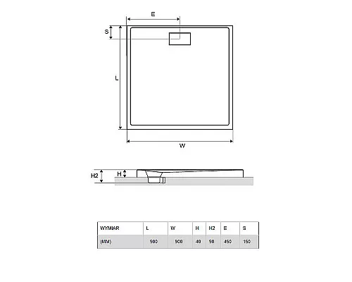 Купить Акриловый поддон для душа Excellent Zero 90х90 BREX.1202.090.090.WHN Белый в магазине сантехники Santeh-Crystal.ru