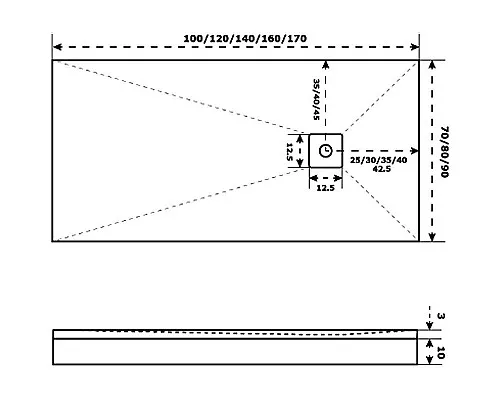 Приобрести Душевой поддон из искусственного камня Good Door Essentia 110х80 ЛП00196 Белый в магазине сантехники Santeh-Crystal.ru