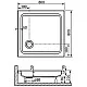 Приобрести Акриловый поддон для душа RGW Acrylic Style 80x80 16180188-11 Белый в магазине сантехники Santeh-Crystal.ru