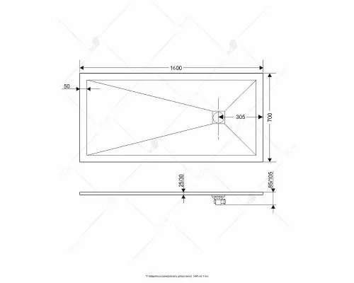 Купить Душевой поддон из искусственного камня RGW Stone Tray ST-W 160x70 16152716-01 Белый в магазине сантехники Santeh-Crystal.ru
