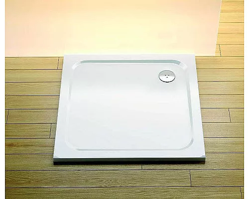 Заказать Душевой поддон из искусственного камня Ravak Perseus Pro Chrome 90х90 XA047701010 Белый в магазине сантехники Santeh-Crystal.ru