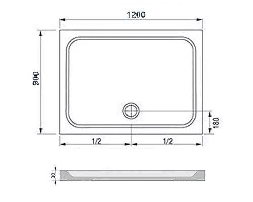 Купить Душевой поддон из искусственного камня Ravak Gigant Pro Chrome 120x90 XA04G701010 Белый в магазине сантехники Santeh-Crystal.ru