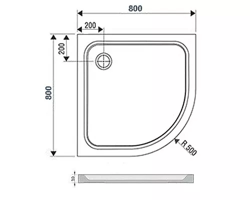 Купить Душевой поддон из искусственного камня Ravak Elipso Pro Chrome 80х80 XA244401010 Белый в магазине сантехники Santeh-Crystal.ru