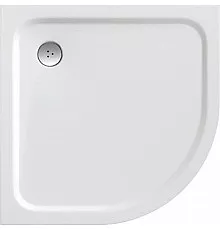 Душевой поддон из искусственного камня Ravak Elipso Pro Chrome 90х90 XA247701010 Белый