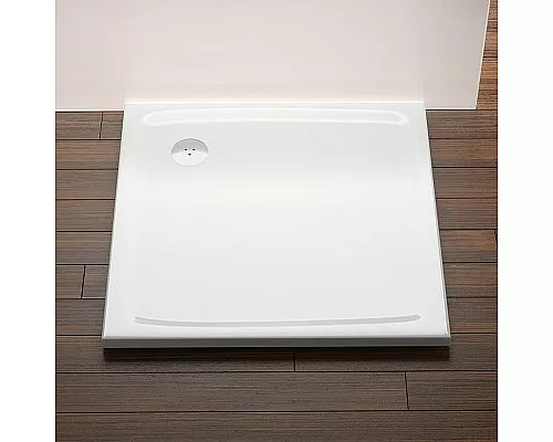 Приобрести Душевой поддон из искусственного камня Ravak Perseus Pro Flat 80х80 XA034411010 Белый в магазине сантехники Santeh-Crystal.ru
