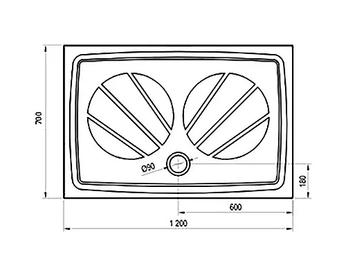 Купить Душевой поддон из искусственного камня Ravak Gigant Pro 120x70 XA03G101010 Белый в магазине сантехники Santeh-Crystal.ru