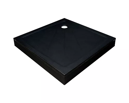 Заказать Душевой поддон из искусственного камня Ravak Perseus Pro 90х90 XA037701010BM Черный матовый в магазине сантехники Santeh-Crystal.ru