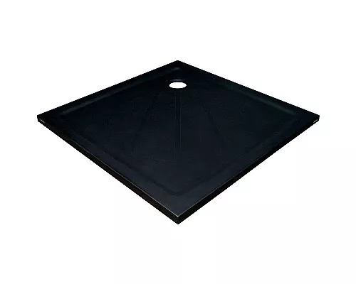 Купить Душевой поддон из искусственного камня Ravak Perseus Pro 100x100 XA03AA01010BM Черный матовый в магазине сантехники Santeh-Crystal.ru