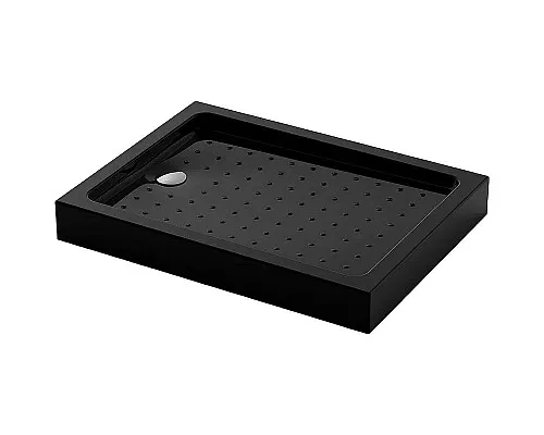 Купить Акриловый поддон для душа Veconi Tezeo TZ-54B 100x80 TZ54B-10080-C5 Черный в магазине сантехники Santeh-Crystal.ru
