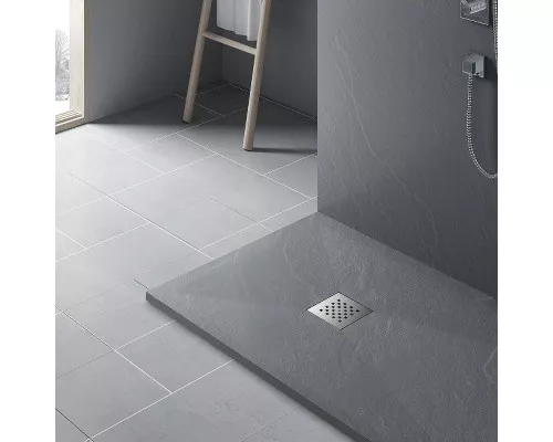 Заказать Душевой поддон из искусственного камня Vincea 100x80 VST-4SR8010G+Vsph-D132 Серый в магазине сантехники Santeh-Crystal.ru