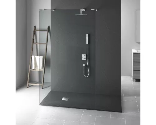 Купить Душевой поддон из искусственного камня Vincea 100x90 VST-4SR9010A+Vsph-D132 Антрацит в магазине сантехники Santeh-Crystal.ru