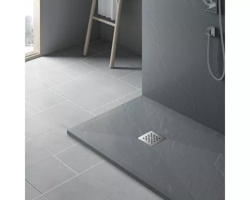 Приобрести Душевой поддон из искусственного камня Vincea 100x90 VST-4SR9010G Серый в магазине сантехники Santeh-Crystal.ru