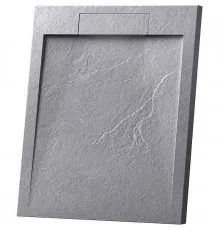 Душевой поддон из искусственного камня Vincea 90х90 VST-4SRL9090G Серый