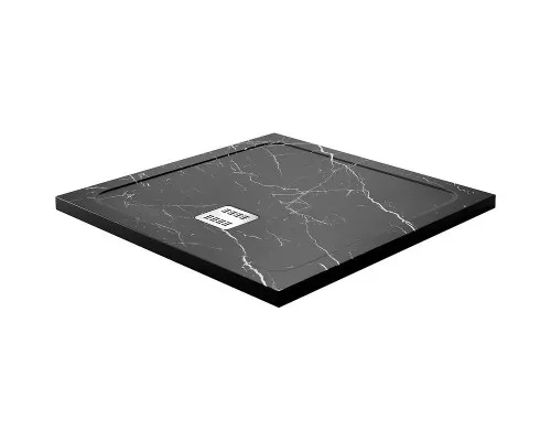 Приобрести Душевой поддон из искусственного камня WasserKRAFT Neime 90х90 19T03 Черный матовый в магазине сантехники Santeh-Crystal.ru
