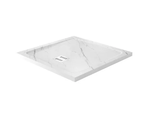 Приобрести Душевой поддон из искусственного камня WasserKRAFT Rhin 90x90 44T03 Белый матовый в магазине сантехники Santeh-Crystal.ru