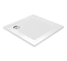 Душевой поддон из стеклопластика WasserKRAFT Salm 90x90 27T03 Белый глянец