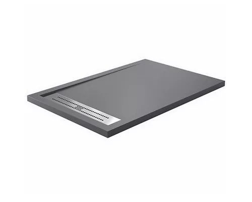 Приобрести Душевой поддон из искусственного камня WasserKRAFT Wiese 120x90 84T07 Серый матовый в магазине сантехники Santeh-Crystal.ru