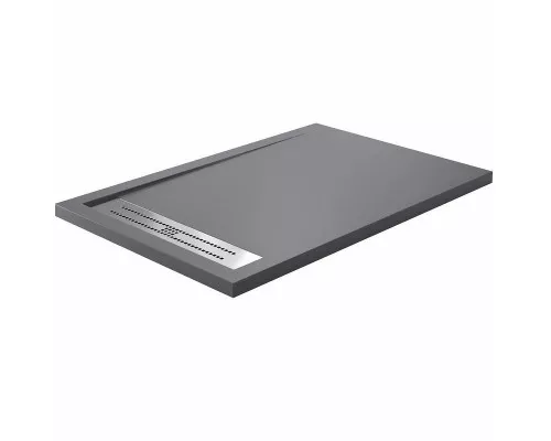 Заказать Душевой поддон из искусственного камня WasserKRAFT Wiese 140x90 84T36 Серый матовый в магазине сантехники Santeh-Crystal.ru