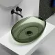 Раковина-чаша Abber Kristall 60 AT2801Vesuvian Оливковая