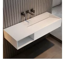 Раковина Abber Stein 100 L AS2640-1.0 L Белая матовая