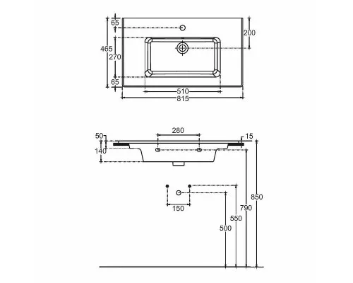 Заказать Раковина Allen Brau Fantasy 82 4.11025.20 Белая в магазине сантехники Santeh-Crystal.ru
