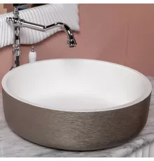 Раковина Boheme Armadi Art NeoArt 40 819-SL Серебро Белая