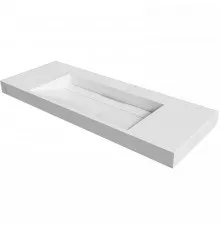 Раковина подвесная Boheme Armadi Art Flat 120 859-120-CLCT Белый мрамор
