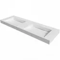 Раковина подвесная Boheme Armadi Art Flat 140 859-140-CLCT двойная Белый мрамор