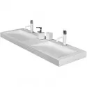 Раковина подвесная Boheme Armadi Art Flat 140 859-140-2 двойная Белая