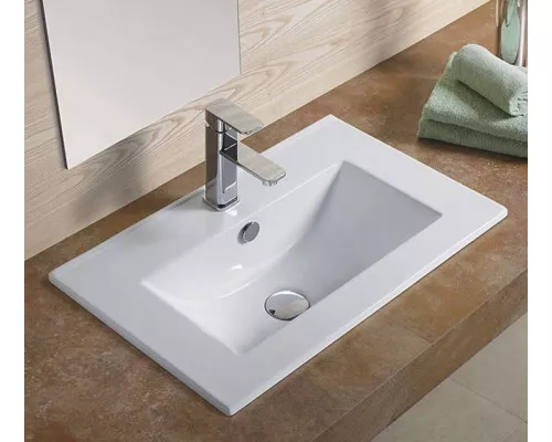 Приобрести Раковина CeramaLux 51 YJ-803-50 Белая в магазине сантехники Santeh-Crystal.ru