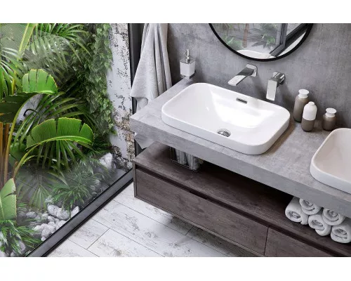 Приобрести Раковина Excellent Hasko 57 CEAC.3718.570.WH Белая в магазине сантехники Santeh-Crystal.ru