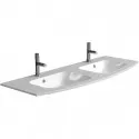 Раковина Jacob Delafon Nona 140 EB1883RU-00 двойная Белая Раковина Jacob Delafon Nona 140 EB1883RU-00 двойная Белая