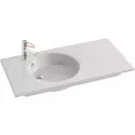 Раковина Jacob Delafon Odeon Rive Gauche 100 EXAU112-Z-00 Белая