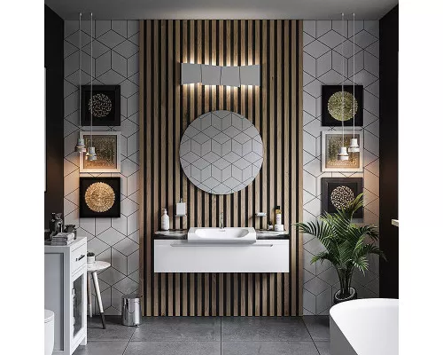 Заказать Раковина Kerasan Inka Project 40 341201x1 Белая в магазине сантехники Santeh-Crystal.ru