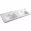 Раковина Kerasan Waldorf 150 4143K1bi/crx3 двойная Белая