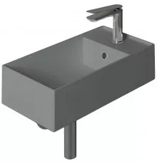 Раковина Simas Agile 50 R AG50 cemento mattx1 Серая матовая