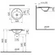 Купить Раковина Vitra S20 43 5466B003-0001 Белая в магазине сантехники Santeh-Crystal.ru