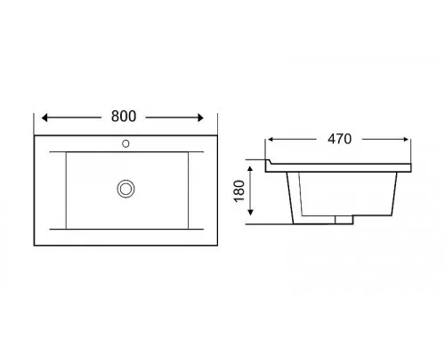 Купить Раковина WeltWasser Deilbach 7505 80 10000004629 Белый глянец в магазине сантехники Santeh-Crystal.ru
