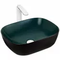 Раковина-чаша WeltWasser Elbach M2143 BBG 49 10000005600 Черно-зеленая матовая