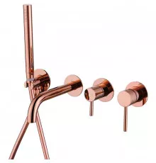 Смеситель для ванны Abber Wasser Kreis AF8130RG Розовое золото