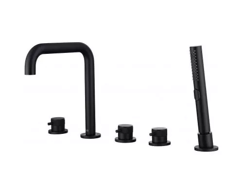 Приобрести Смеситель на борт ванны Allen Brau Priority 5.31007-31 Черный матовый в магазине сантехники Santeh-Crystal.ru