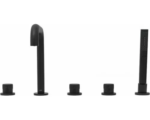 Приобрести Смеситель на борт ванны Allen Brau Priority 5.31007-31 Черный матовый в магазине сантехники Santeh-Crystal.ru