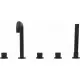 Приобрести Смеситель на борт ванны Allen Brau Priority 5.31007-31 Черный матовый в магазине сантехники Santeh-Crystal.ru