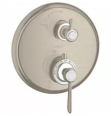 Смеситель для душа Axor Montreux 16801820 с термостатом Шлифованный никель