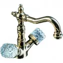 Смеситель для раковины Boheme Crystal 312-CRST Бронза